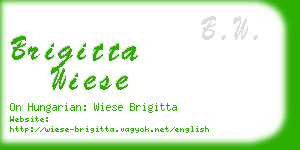 brigitta wiese business card